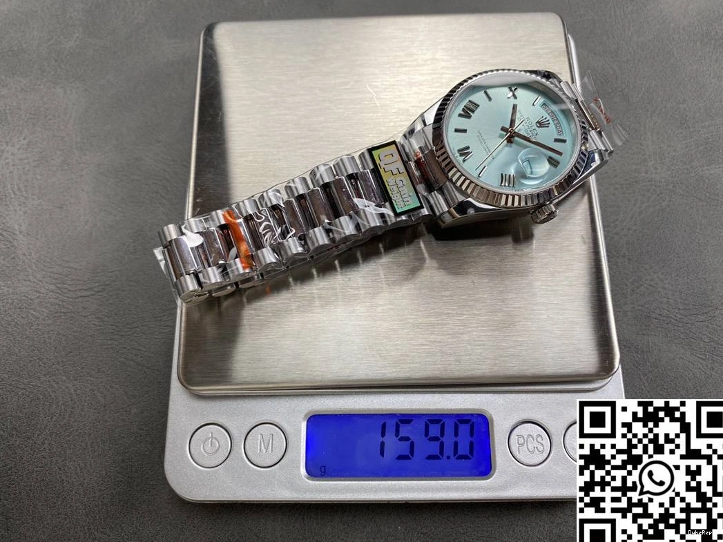 Rolex Day Steel v5 Tungsten M128236-0018 Factory 36mm White QF Date Dial 0410